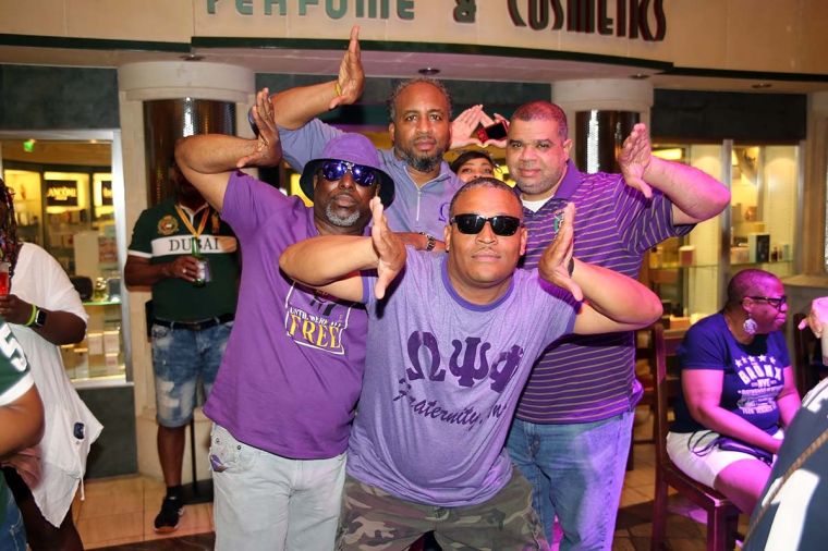 Omegas at Represent Night on the 2023 Tom Joyner Fantastic Voyage