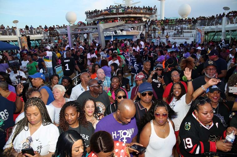 Getting Ready for the First Concert on Represent Night on the 2023 Tom Joyner Fantastic Voyage