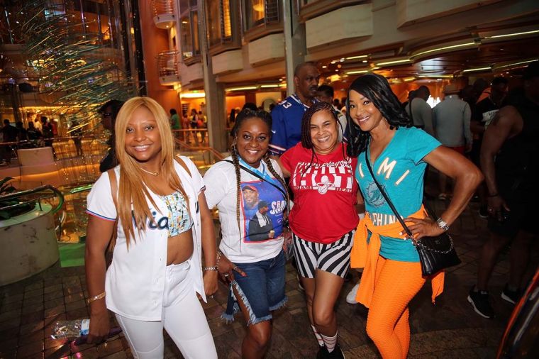 Cruisers on Represent Night on the 2023 Tom Joyner Fantastic Voyage